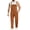 Brown, variant on Overalls for Men Work Bibs Coveralls Stretchy Jumpsuits with Zipper(Dark Blue,L)