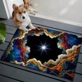 thumbnail image 4 of Rock Cave Washable Small Entryway Area Rugs 2'x3', Star Clouds Canyon Nature Abstract Low Pile Throw Rug Non-Slip Sturdy Edge Binding Carpet for Front Door Floor Room Entry, 4 of 9