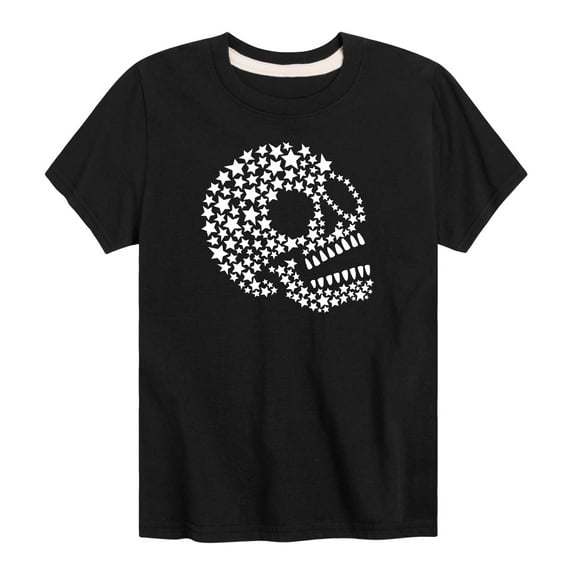 Instant Message - Star Skull-Toddler And Youth Short Sleeve Graphic T-Shirt