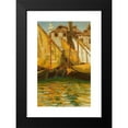 thumbnail image 2 of Jan Bohuszewicz 11x14 Black Modern Framed Museum Art Print Titled - Sails in the Sunshine - Chioggia (1921), 2 of 5