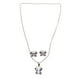thumbnail image 2 of COLLAR DE MARIPOSA MORADA DE PLATA Y ARETES, 2 of 3