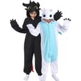 thumbnail image 2 of Kigurumi-Pijama de dibujos animados sin Tothless para niños, adultos y hombres, ropa de casa de animales, disfraz de fiesta de Cosplay de Halloween, 2 of 4