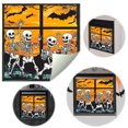 thumbnail image 1 of Halloween Sunset Decals Wall Stickers for Windows Glass Cabinets Home Gothic Bat Skeleton Party Decorations, 1 of 7