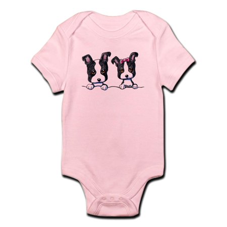 

CafePress - Kiniart Boston Terrier Infant Bodysuit - Baby Light Bodysuit