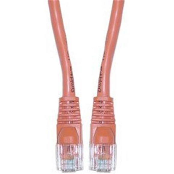 Cat5e Orange Ethernet Crossover Cable&44; Snagless Moulé Boot&44; 14 Pieds