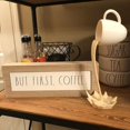 thumbnail image 3 of Floating Coffee Cup Mug Sculpture Kitchen Decor Pouring Spilling Decoration, 3 of 5