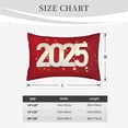 thumbnail image 4 of Balery Happy New 2025 Year Bedding Queen Pillow Cases - Envelope Closure - Soft Brushed Microfiber Fabric - Shrinkage and Fade Resistant Pillow Cases-16"x24", 4 of 6