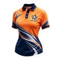 thumbnail image 2 of Women's Dry-Fit Short Sleeve Button Pickleball Sweathirts Workout Slim Fit Tees | Moisture Wicking Stretch Activewear Running Hiking Tennis Pickleball Sports Workout Tops, 2 of 4