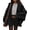 Black, variant on Womens Coats Classic Notch Lapel Single Breasted Oversized Fall Winter Jackets Outerwear