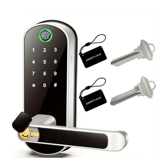 Smart Fingerprint Door Lock App Remote Control Keyless WIFI Digital Touchscreen