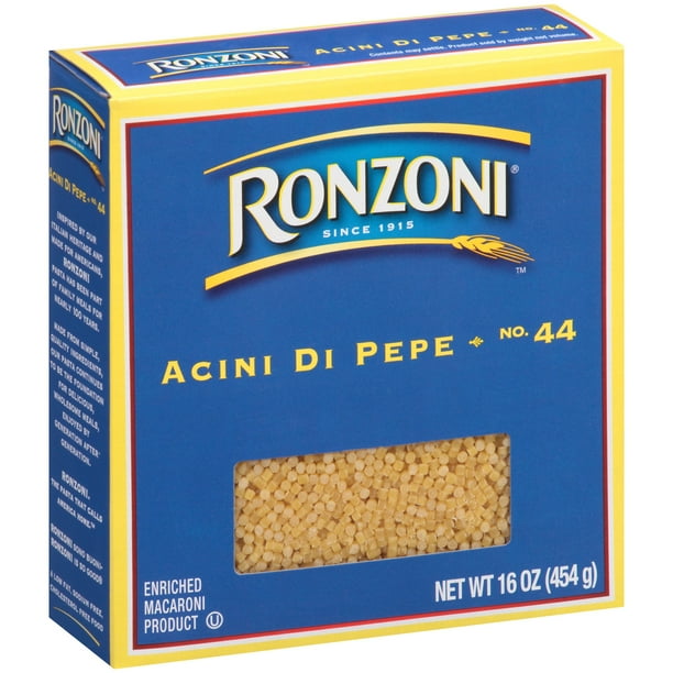 Ronzoni Acini Di Pepe Pasta, 16Ounce Box