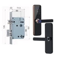 thumbnail image 1 of Door Lock, Tuya Electronic Smart Door Lock With Biometric Fingerprint / Smart Card / Password / Key Unlock/ USB Emergency Charge ,Easy to Install, 1 of 5