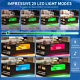 thumbnail image 3 of Uforic LED Coffee Tables High Glossy Center Table with 2 Sliding Drawers and Open Shelf, Black, 3 of 8