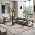 thumbnail image 4 of GLN Rugs Hopa - Indoor, Machine Washable Area Rug 6'6"x9'6" Turkish Brown Home Carpet, 4 of 8