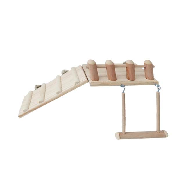 Shisuyan Bird Cage Ladder Bamboo Beige 1 Set 9.8x4.7x1.6in