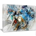thumbnail image 1 of Designart 'Motorcycle Headlight Watercolor ' Contemporary Canvas Art Print, 1 of 3