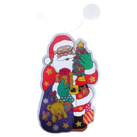 

NUOLUX 1Pc Christmas Light Window Hanging Light Christmas Decor Light LED Sucker Light