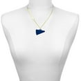 thumbnail image 2 of Delight Jewelry Acrylic Large Navy Megaphone - Gold-tone Class of 2026 Delicate Bar Necklace, 18.75", 2 of 4