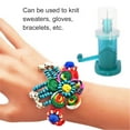 thumbnail image 4 of JIAHomeV Home Decor Hand Weaving Machine DIY Craft Tool for Home Use Plastic Knitting Braiding Rope Maker Handheld Manual Yarn Stationery Art Supplies B,14x9.5x6cm, 4 of 6