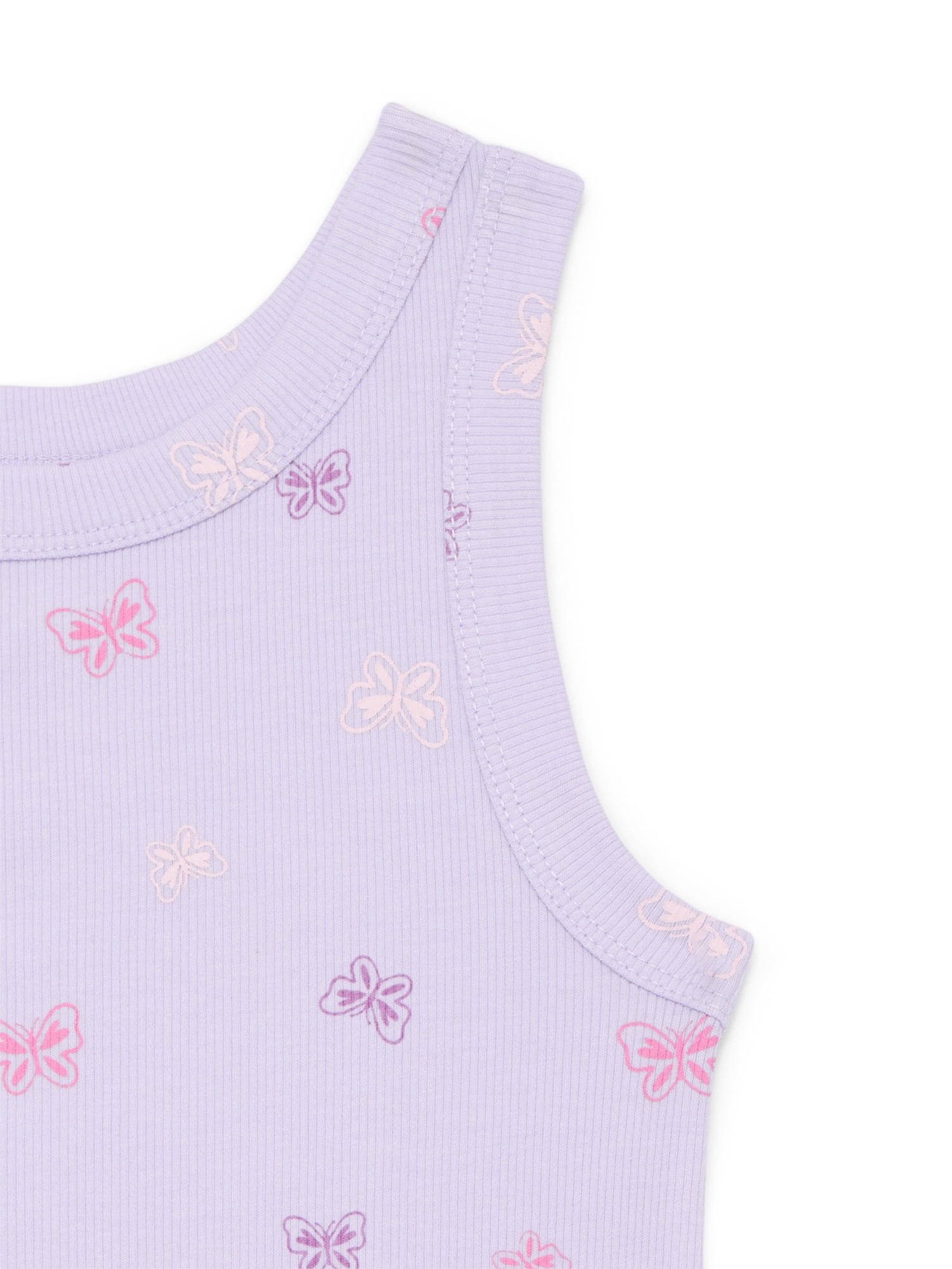 Wonder Nation Girls Kid Tough Ribbed Tank Top, Sizes 4-18 & Plus
