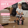 thumbnail image 2 of Bicicleta de Equilibrio para Niños Bici de Balance sin Pedales Aprendizaje de Equilibrio Bebés Asiento Ajustable Manubrio Triciclo 4 Ruedas 1-2 Años LT04 Rosa Rideez, 2 of 6