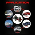 thumbnail image 6 of 1/4" Dual Studs Battery Junction Post, Ampper Heavy Duty 2 Studs Bus Bar Power and Ground Junction Block Distribution Terminal Kit, Pack of 2 (Red and Black), 6 of 6