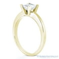 thumbnail image 3 of Square Cut Forever ONE D-E-F Moissanite 4-Prong Open Solitaire Engagement Ring in 14k Yellow Gold, 3 of 4