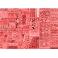 thumbnail image 1 of Ahgly Company Indoor Rectangle Patchwork Red Transitional Area Rugs, 5' x 8', 1 of 4