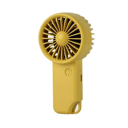 

Chicmine Mini Fan Three-Speed Wind Low Noise ABS USB Handheld Pocket Fan Air Cooler for Home