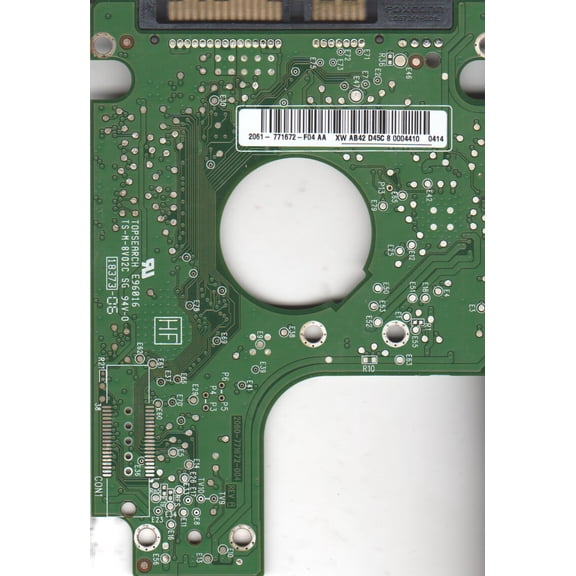 WD5000BEVT-55A0RT0, 2061-771672-F04 AA, WD SATA 2.5 PCB