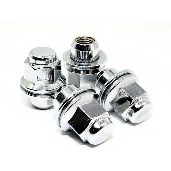 6 OEM Factory Mag Lug Nuts Chrome Compatible with Toyota Tacoma 4Runner 12x1.5 6x5.5 Wheels