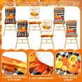 thumbnail image 3 of Fall Chair Covers Set of 6 Thanksgiving Dining Protector Stretch Autumn Pumpkin Truck Maple Leaves Slipcovers Removable Washable for Dining Hotel Party Wedding, 3 of 6