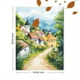 thumbnail image 3 of Mountain Village Landscape Canvas Painting， Perfect for Living Room，Kitchen， Dining Room， and Office Decor, 3 of 8