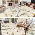 thumbnail image 5 of Large Area Rugs for Living Room Bedroom, White Floral 8'x10' Rug Washable Carpet Runner Indoor Outdoor, Spring Country Vintage Flower Leaf Plant Non Slip Floor Mats Rug for Kitchen, Patio, 5 of 8