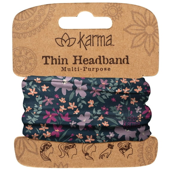Karma Gifts, Thin Headbands, Lilac Floral