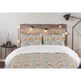 thumbnail image 5 of Ambesonne Minimal Down Alternative Quilt Comforter, Line Art Butterfly Print, Full, Pale Teal Mustard and Beige, 5 of 5