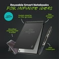 thumbnail image 3 of Rocketbook Smart Reusable Mini Notepad - On-the-go Notes, Pocket-Sized, Black, 3 of 8