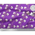 thumbnail image 3 of Soimoi Cotton Jersey Fabric Cotton Ball Floral Print Sewing Fabric Yard 58 Inch Wide, 3 of 3