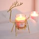 thumbnail image 1 of Portavelas de hierro con forma de reno | Portavelas navideño para velas pequeñas | Portavelas metálico de 16,5 x 8 x 6,5 cm | Centro de mesa para decoración navideña y cenas románticas, 1 of 7
