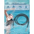 thumbnail image 5 of Waterproof Braided Leather Necklace Cord For Men Women With Stainless Steel/black Clasp, 2/3mm Width, 16"-30" Length, Black/brown Flexible Woven Wax R, 5 of 5