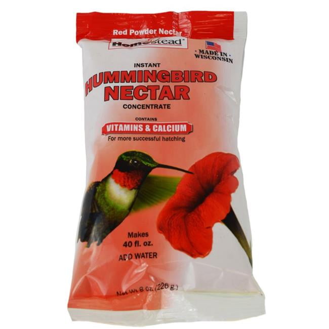 Homestead 4305 8 oz Hummingbird Red Nectar Sugar Concentrate Powder