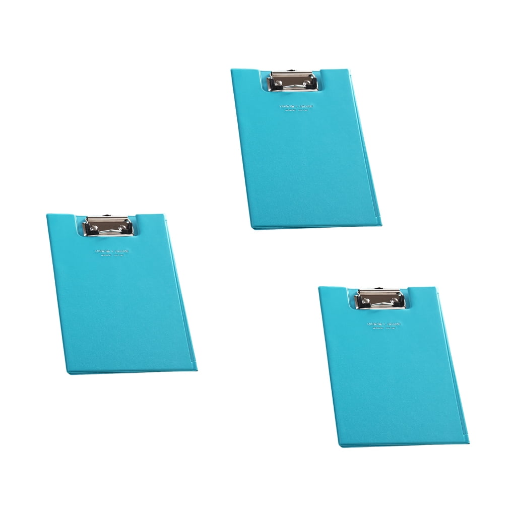 Foldable Clipboard with Clear Internal Pocket for Office Meeting and Conference
