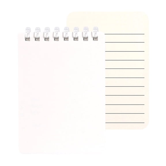 7829 Soft Coil Binding Notebook 128 Pages Pocket Writing Pad for Note Taking 3x4.5In