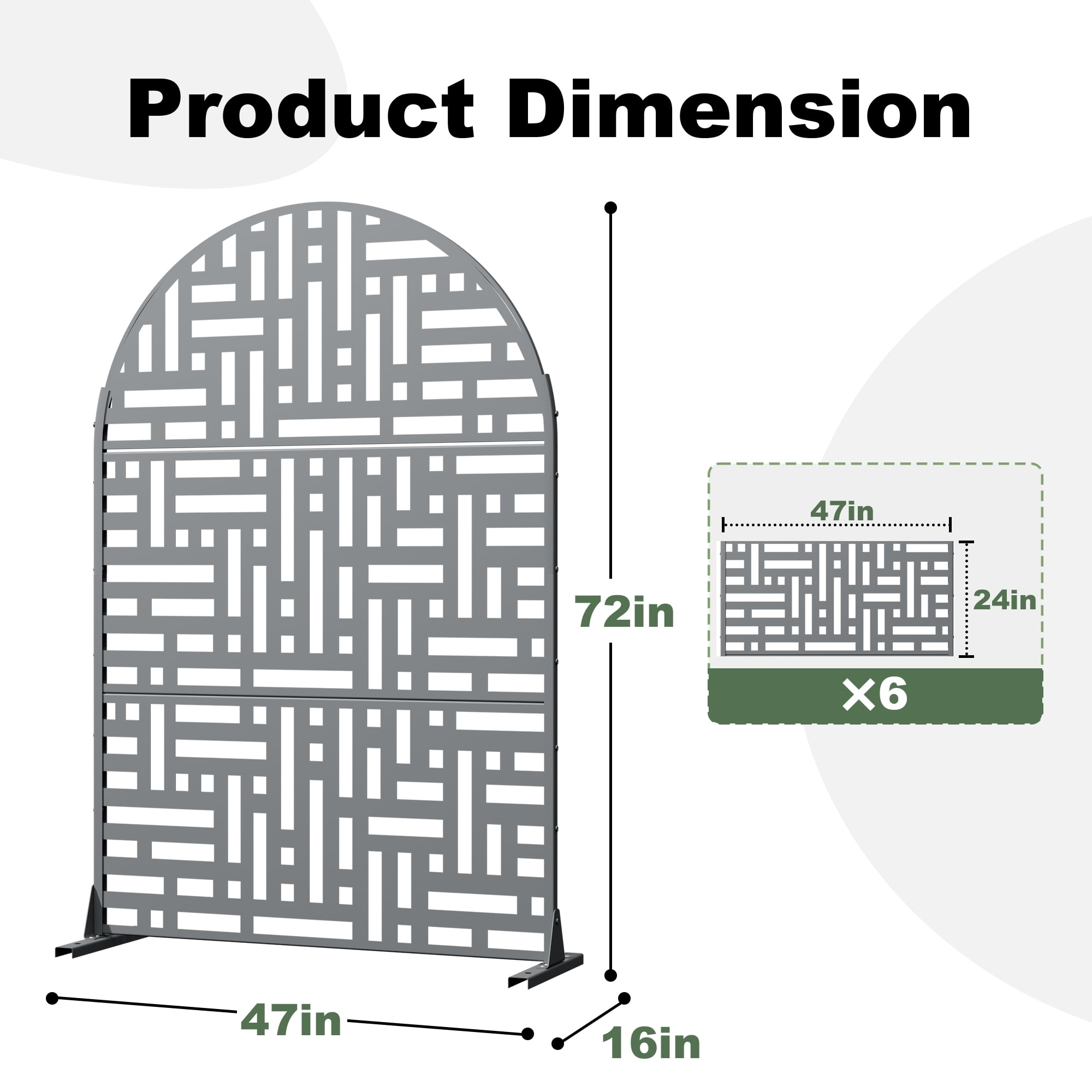 Privacy Metal Screen Fence Panel