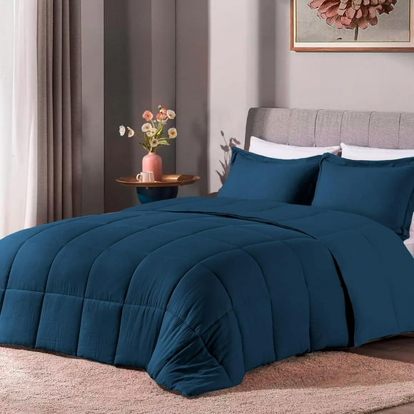 Edredón Acolchado Bluelander, King Size, Azul