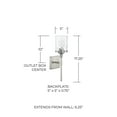 thumbnail image 4 of Capital Lighting 628811-451 Colton 17" Tall Bathroom Sconce - Nickel, 4 of 5
