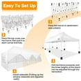 thumbnail image 6 of COBIZI 10x30 Pop-up Canopy Outdoor Wedding Party Tent Patio Gazebo Commercial Canopy Tent with Sidewalls White, 6 of 14