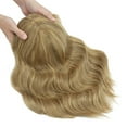 thumbnail image 5 of Benehair Mix Brown Wave Curl Hair Toppers with Bangs for Women with Thinning Hair Synthetic Hair Extensions Clip in Hair Top Invisible Seamless Hairpieces 14 inches, 5 of 7