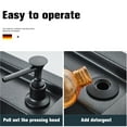 Senlesen Matte Black Soap Dispenser for Kitchen Sink 250ML Dishes
