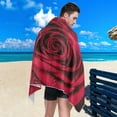 thumbnail image 4 of Dreamtimes Microfiber Beach Towel,Red Rose Super Absorbent Sport Towel with Pouch,Quick Dry Pool Towels Pool Blanket for Swimming,Picnic,Yoga Gym 30x60in, 4 of 7